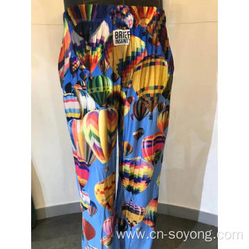 Men's Printed Long Pajama Pants